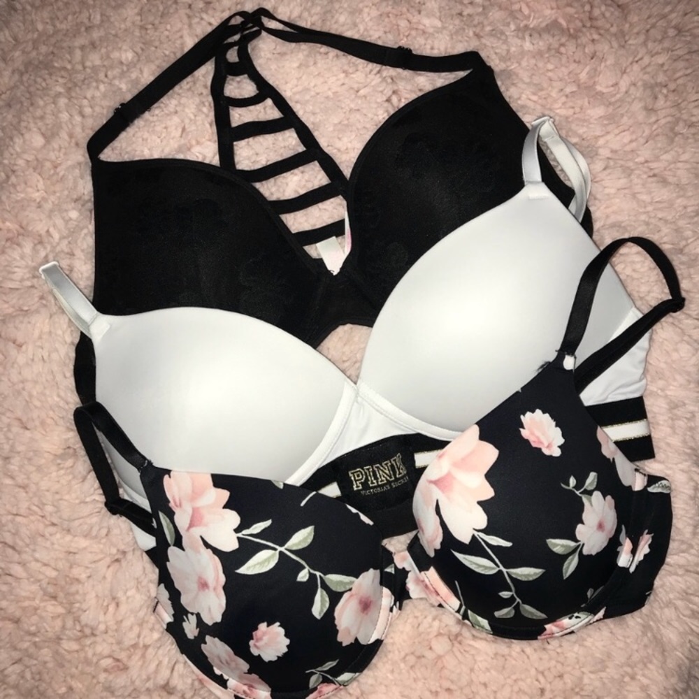 PINK LIGHTLY LINED RACERBACK BRA